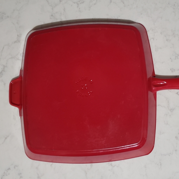 STAUB Square Enameled Grill 12" - Cherry - Picture 3 of 3